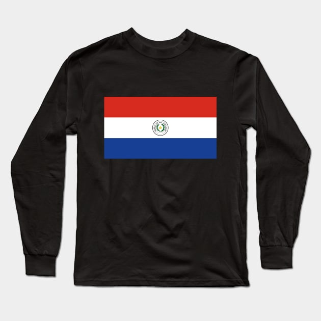 Paraguay Long Sleeve T-Shirt by Wickedcartoons